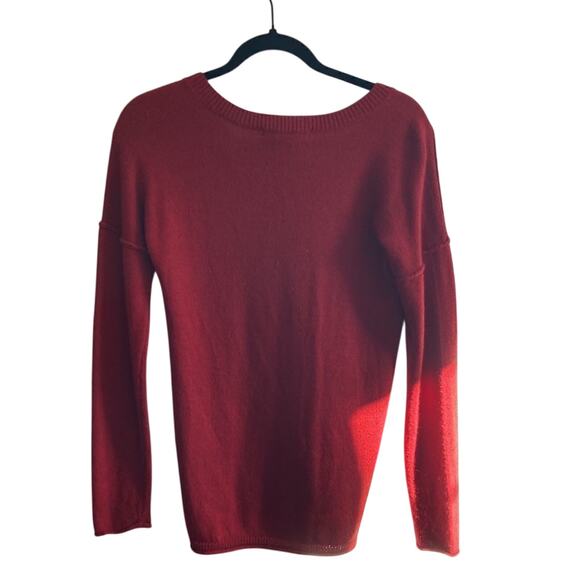 Calvin Klein Jeans V Neck Marino Wool Sweater Women's Pullover Basic Preppy XS - Picture 6 of 7